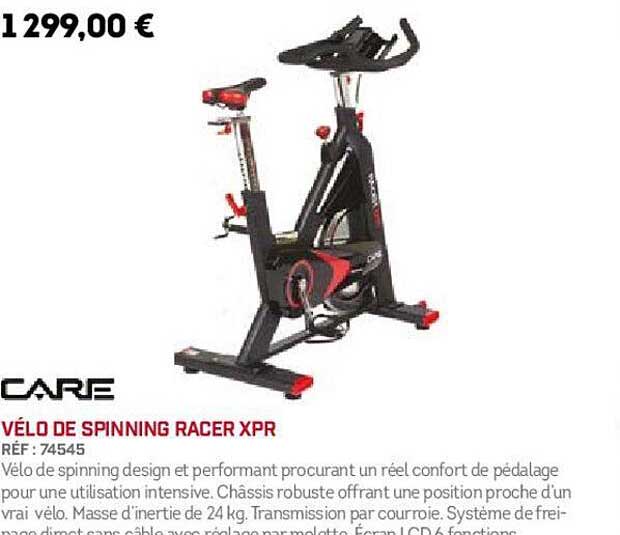 vélo de spinning racer xpr care