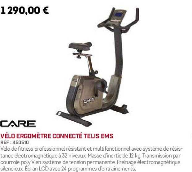 vélo ergomètre connecté telis ems care
