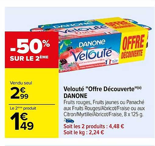 Velouté "offre Découverte" Danone