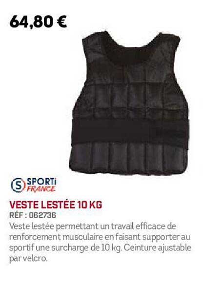 Veste Lestée 10 Kg Sporti France