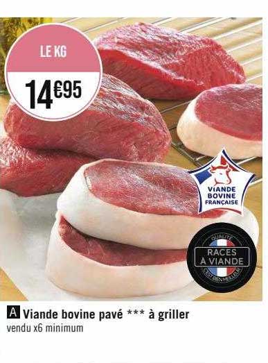 Viande Bovine Pavé***à Griller