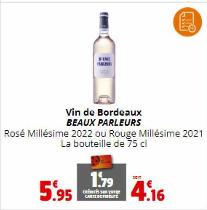 vin de bordeaux beaux parleurs