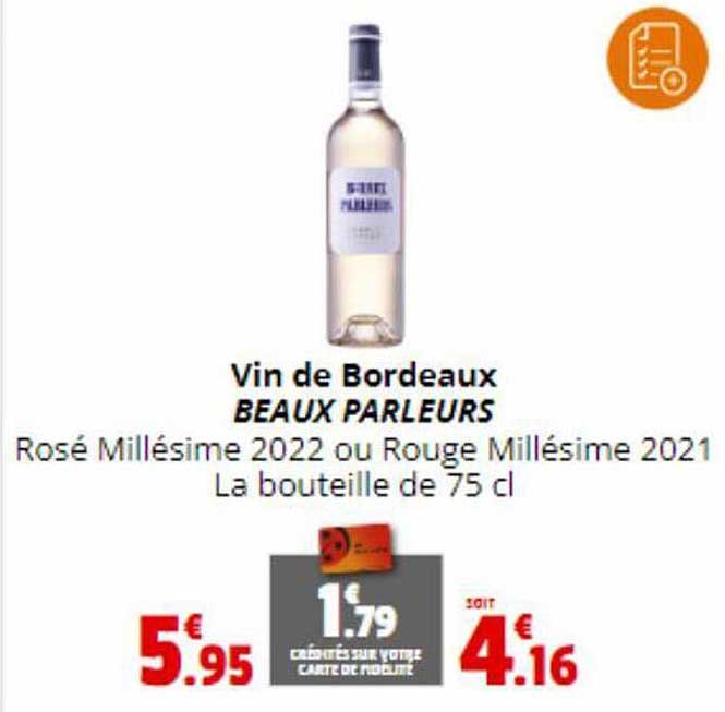 vin de bordeaux beaux parleurs