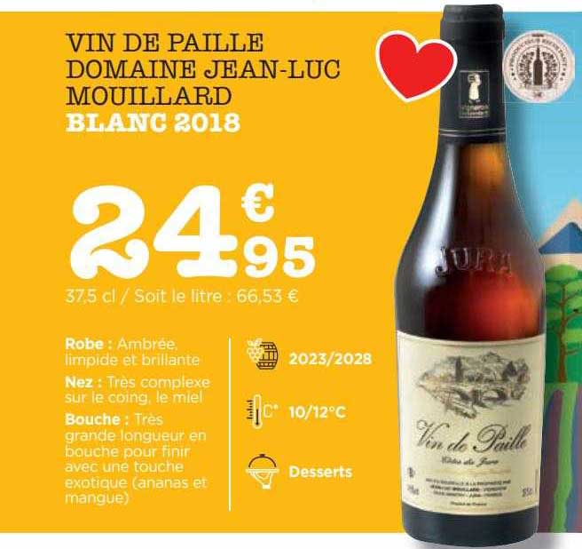 vin de paille domaine jean-luc mouillard blanc 2018