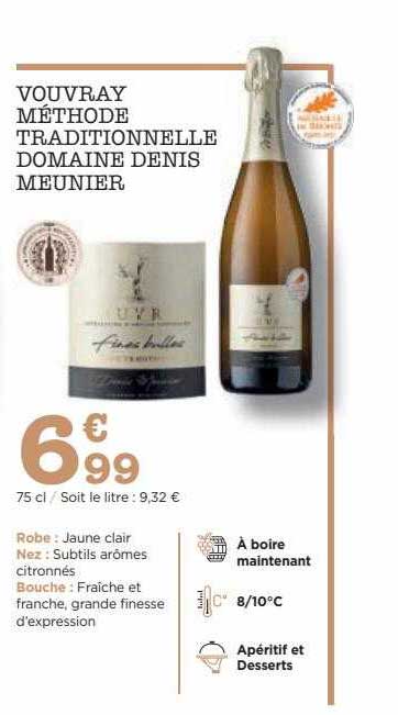 vouvray méthode tradicionnelle domaine denis meunier