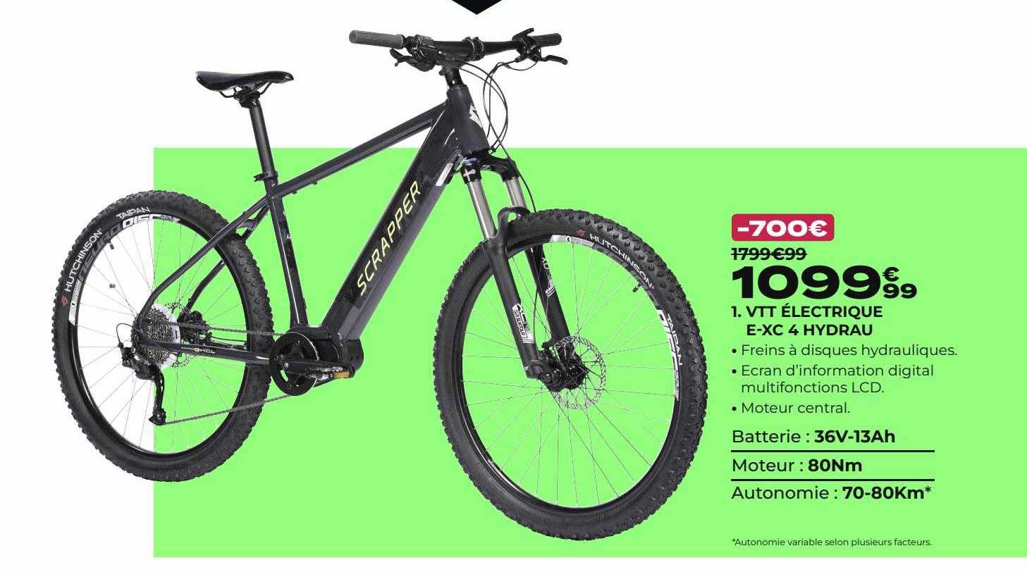 vtt électrique e-xc 4 hydrau scrapper