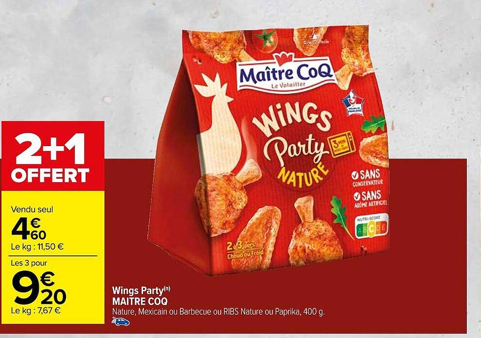 wings party maître coq