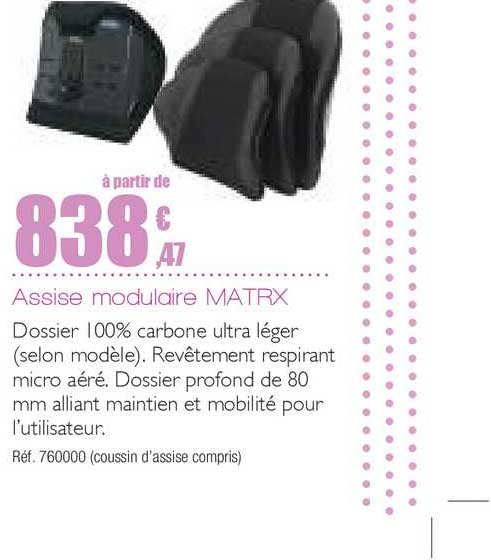 assise modulaire matrx