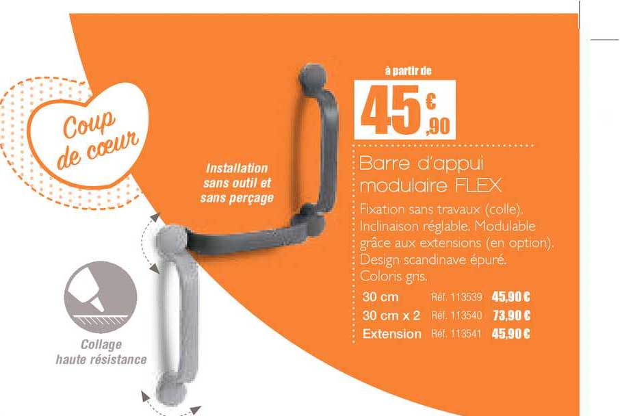 barre d'appui modulaire flex