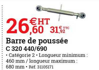 barre de poussée c 320 440 690