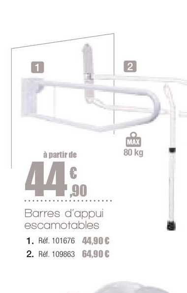 barres d'appui escamotables