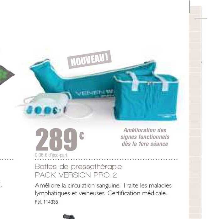 bottes de pressothérapie pack version pro 2