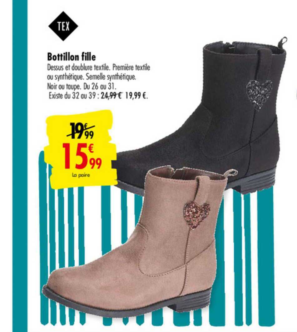 bottillon fille tex