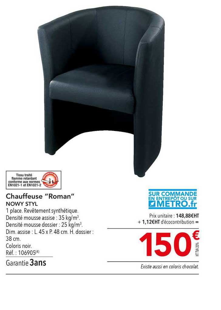 chauffeuse roman nowy styl