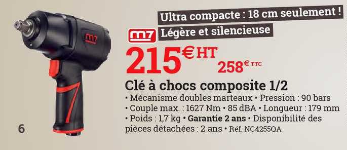 clé à chocs composite 1 2