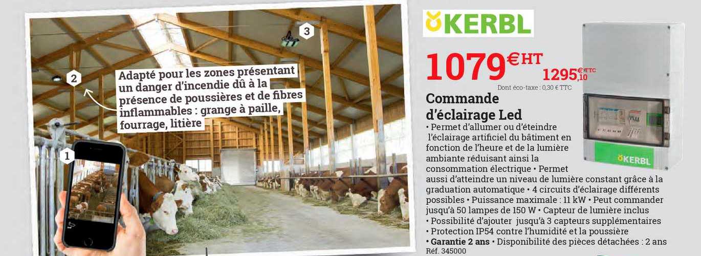 commande d'éclairage led kerbl