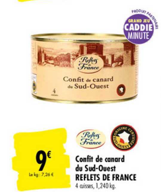 confit de canard du sud ouest reflets de france