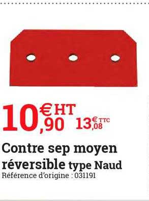 contre sep moyen réversible type naud