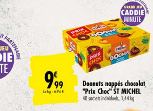 doonuts nappés chocolat "prix choc" st michel