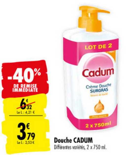 Douche Cadum -40% De Remise Immédiate