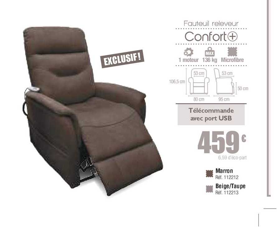 fauteuil releveur confort +