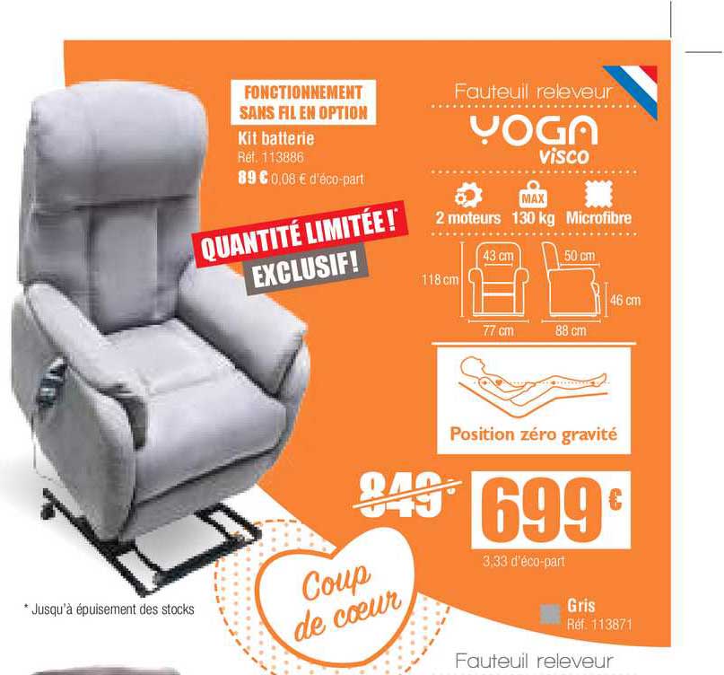 fauteuil releveur yoga visco