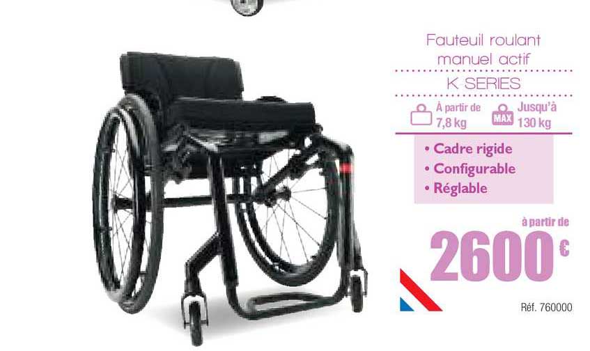 fauteuil roulant manuel actif k series