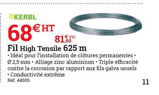fil high tensile 625 m