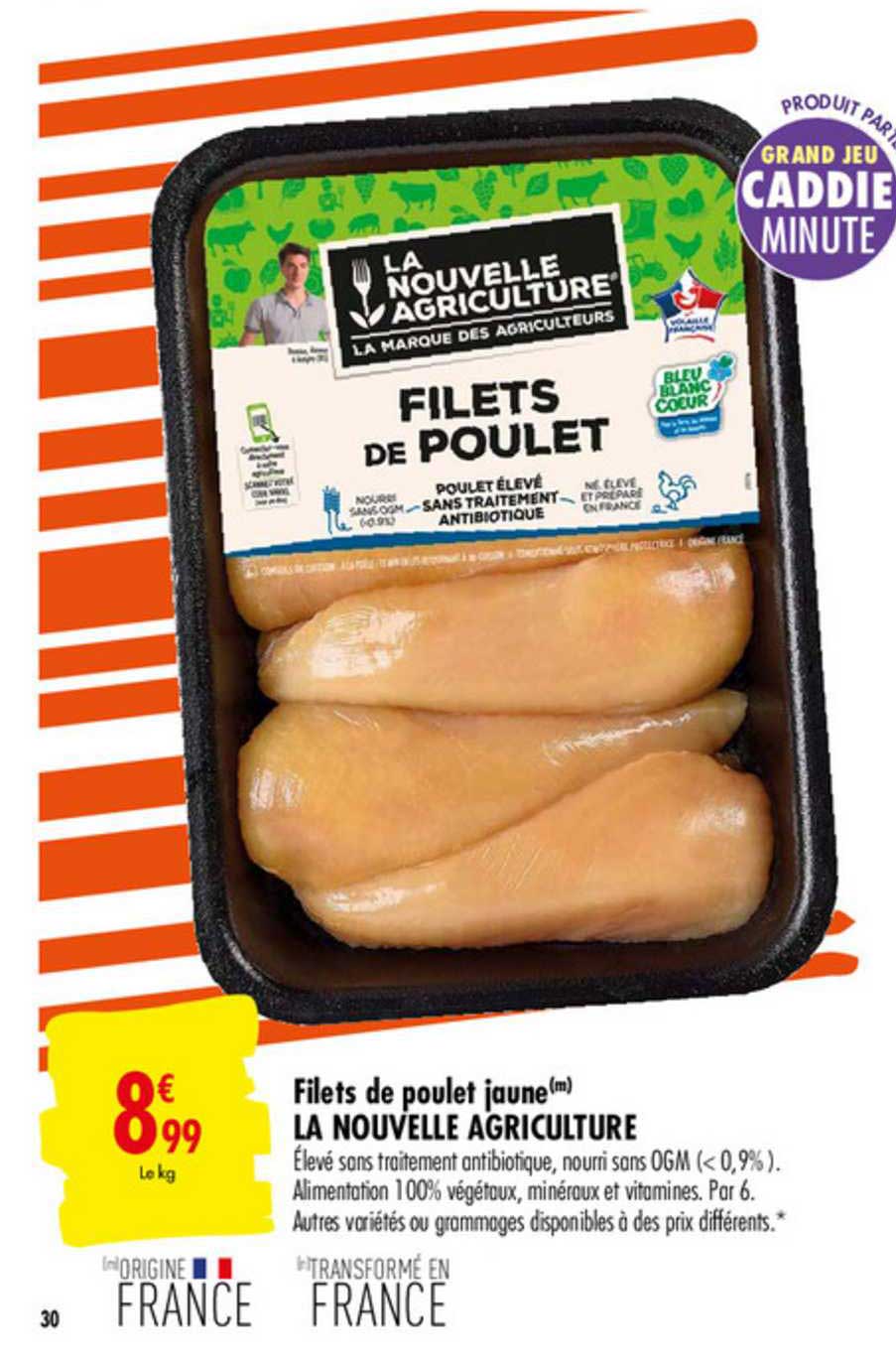 filets de poulet jaune la nouvelle agriculture