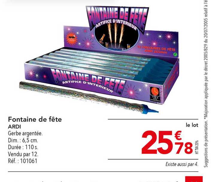 Fontaine De Fête Ardi