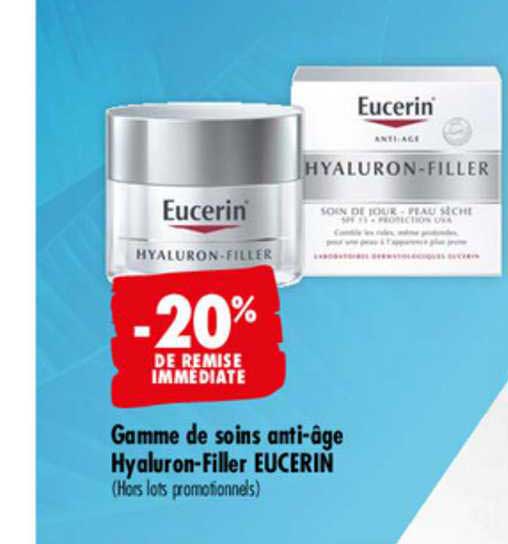 gamme de soins anti âge hy aluron filler eucerin