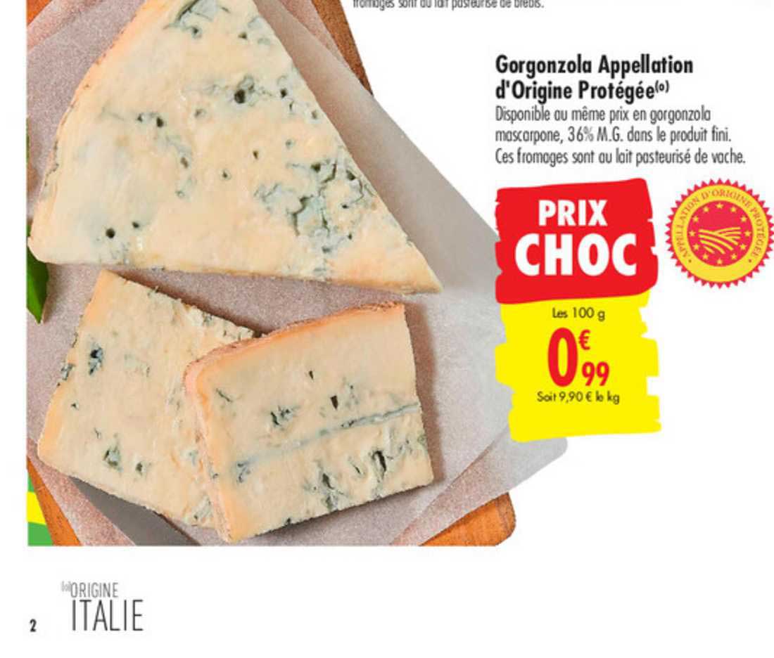 gorgonzola appellation d'origine protégée