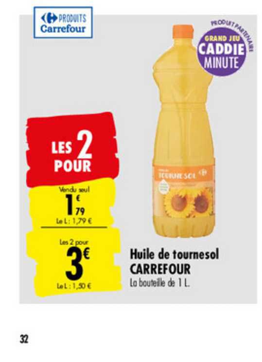 Huile De Tournesol Carrefour