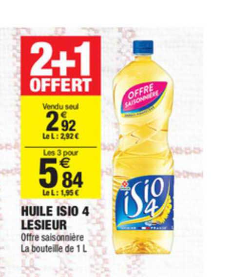 huile isio 4 lesieur 2+1 offert