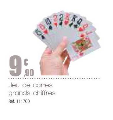 jeu de cartes grands chiffres