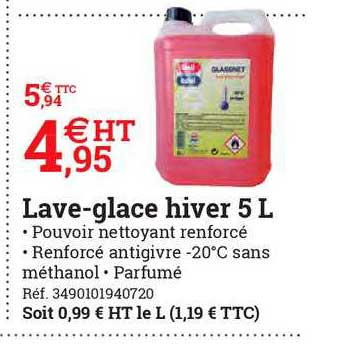 lave glace hiver 5l