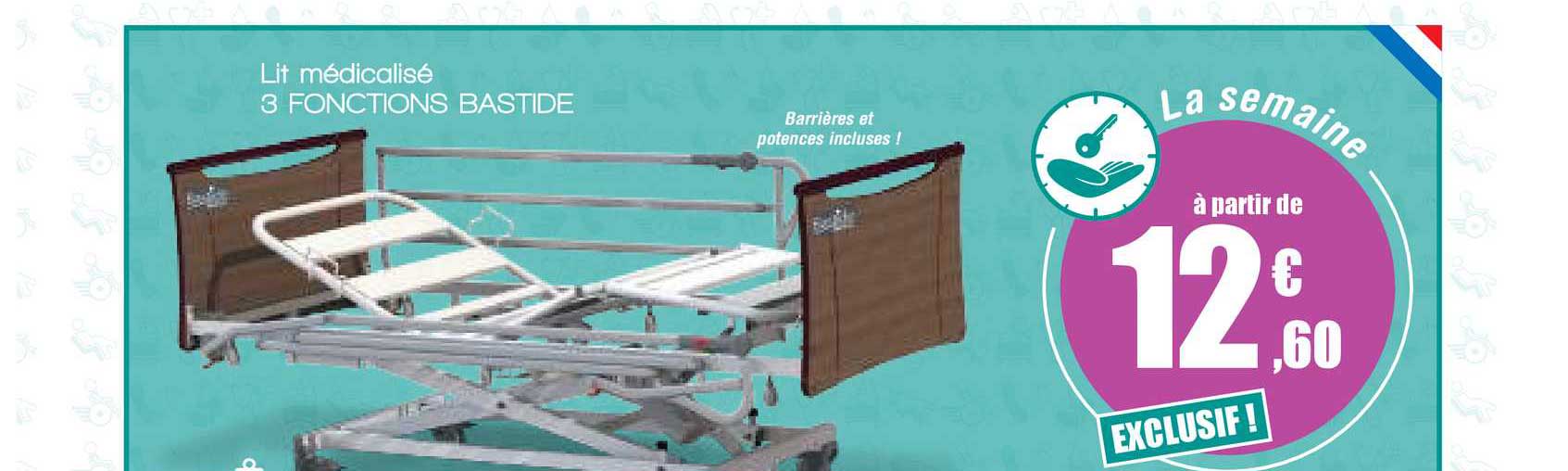 lit médicalisé 3 fonctions bastide