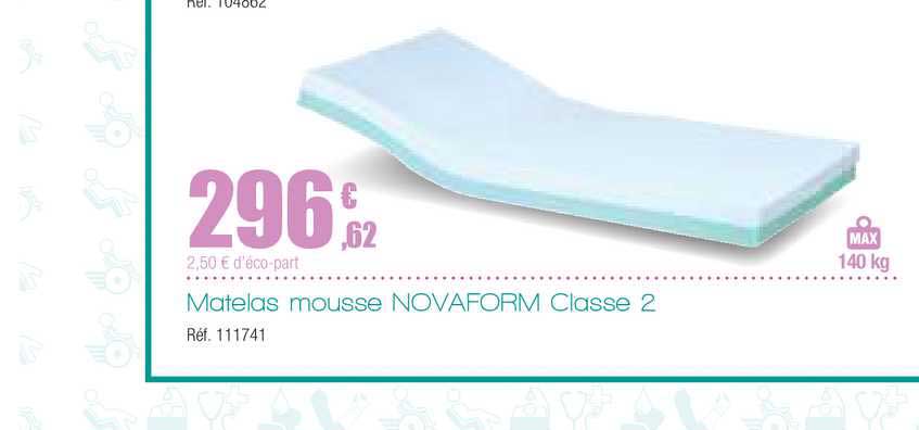 matelas mouse novaform classe 2