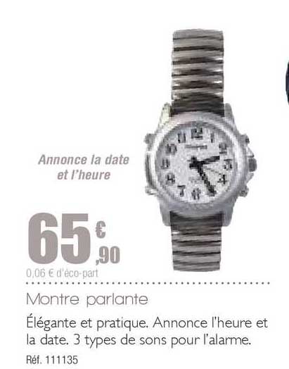 montre parlante