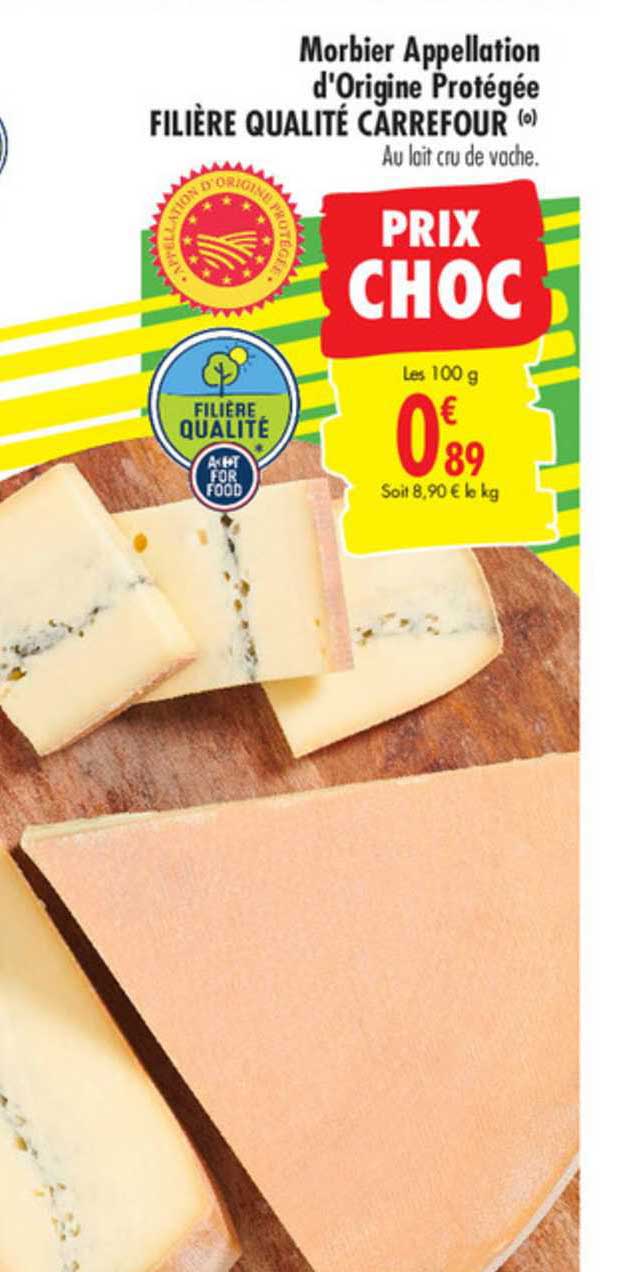 morbier appellation d'origine protégée filière qualité carrefour