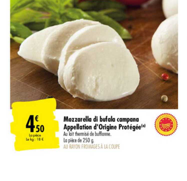 mozzarella di bufala campana appellation d'origine protégée