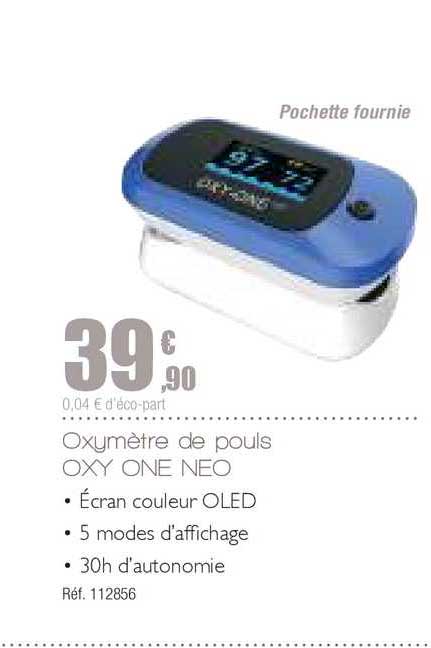 oxymètre de pouls oxy one neo