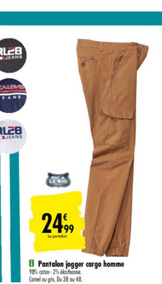pantalon jogger cargo homme