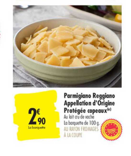parmigiano reggiano appellation d'origine protégée copeaux