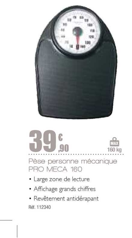 pèse personne mécanique pro meca 160