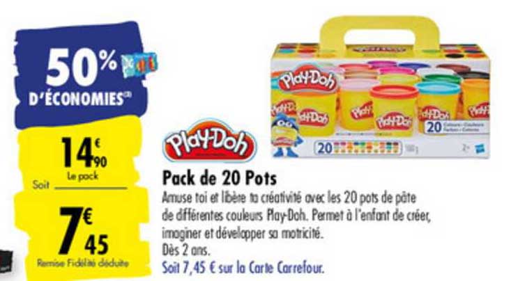 Play Doh Pack De 20 Pots