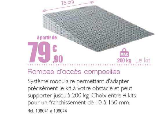 rampes d'accès composites