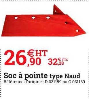 soc à pointe type naud
