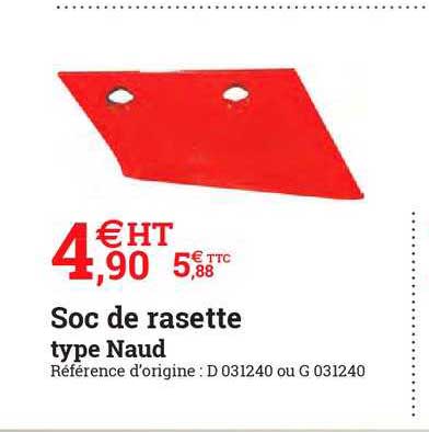 soc de rasette type naud