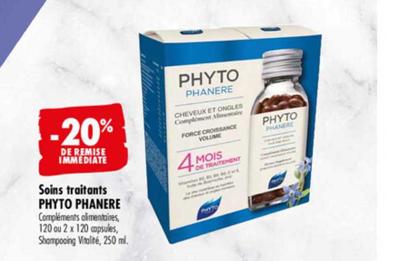 soins traitants phyto phanère -20% de remise immédiate